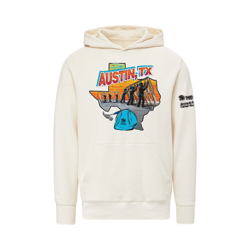 Austin TX Design Corded Hoodie