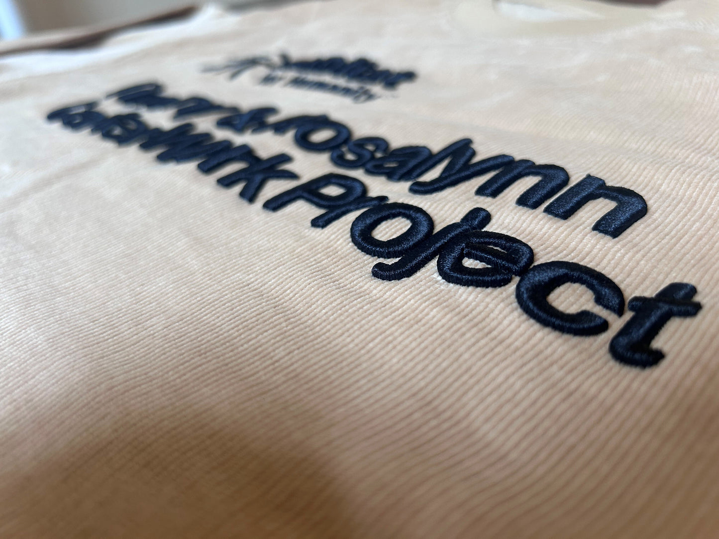 Raised Embroidery Event ID Cord Crewneck