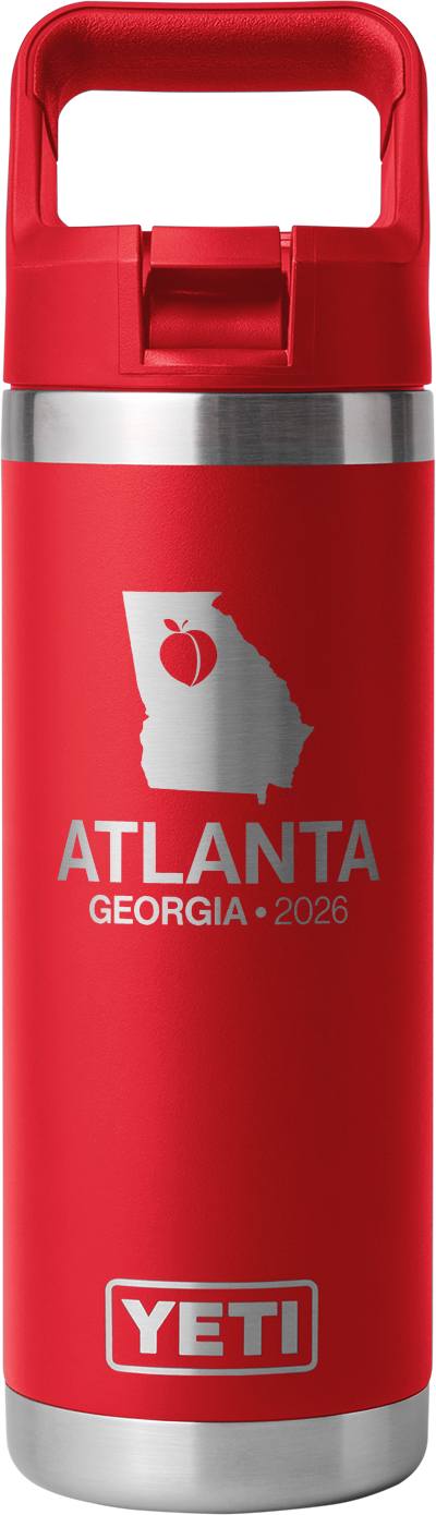 18oz YETI Waterbottle w/straw Top ATL Design