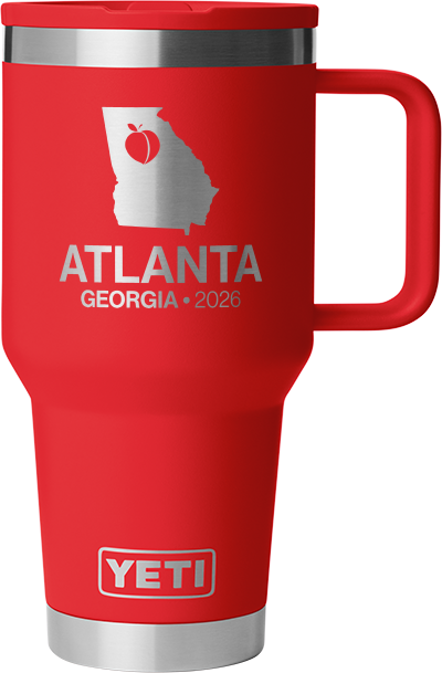 30oz Travel Straw Mug ATL Design